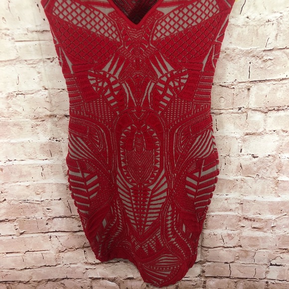 RVN 3D Jacquard Body Con Mini Dress - Picture 5 of 8